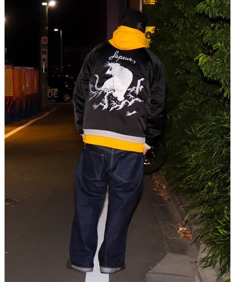 【A0025-319】■SOUVENIR JACKET■SKELETON■ブラック&ホワイト
