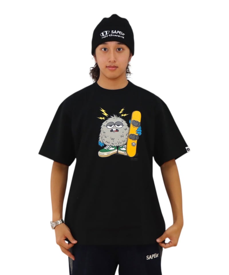 A0026-053】□NORTHWAVE×SAPEUR MONSTER□S/S TEE□グリ