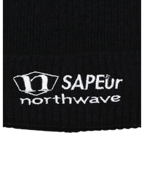 【A0026-171】NORTHWAVE×SAPEUR KNIT CAP■ブラック