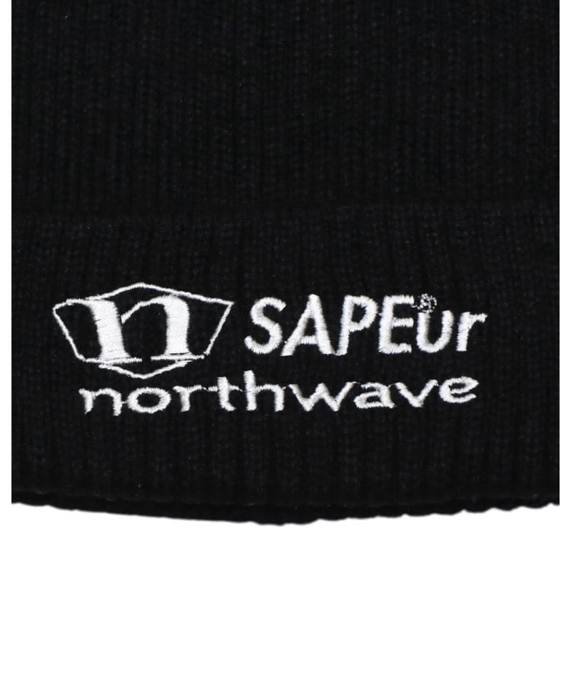 A0026-171】NORTHWAVE×SAPEUR KNIT CAP□ブラック | SAPEur