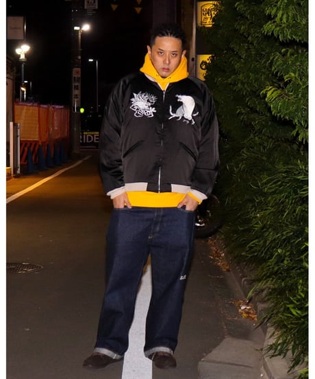 【A0025-319】■SOUVENIR JACKET■SKELETON■ブラック&ホワイト