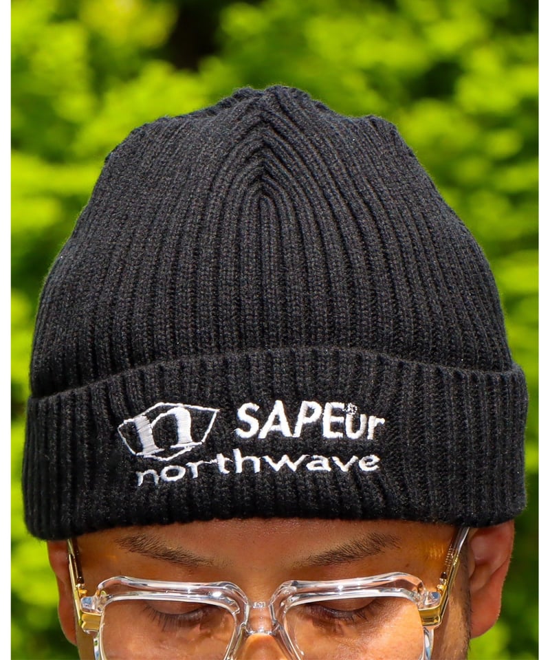 A0026-171】NORTHWAVE×SAPEUR KNIT CAP□ブラック | SAPEur