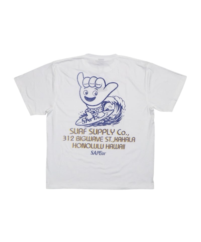 ハワイのブランドの長袖ウエット A0025-351】□HAWAII TEE□S/S TEE□ホワイト | SAPEur