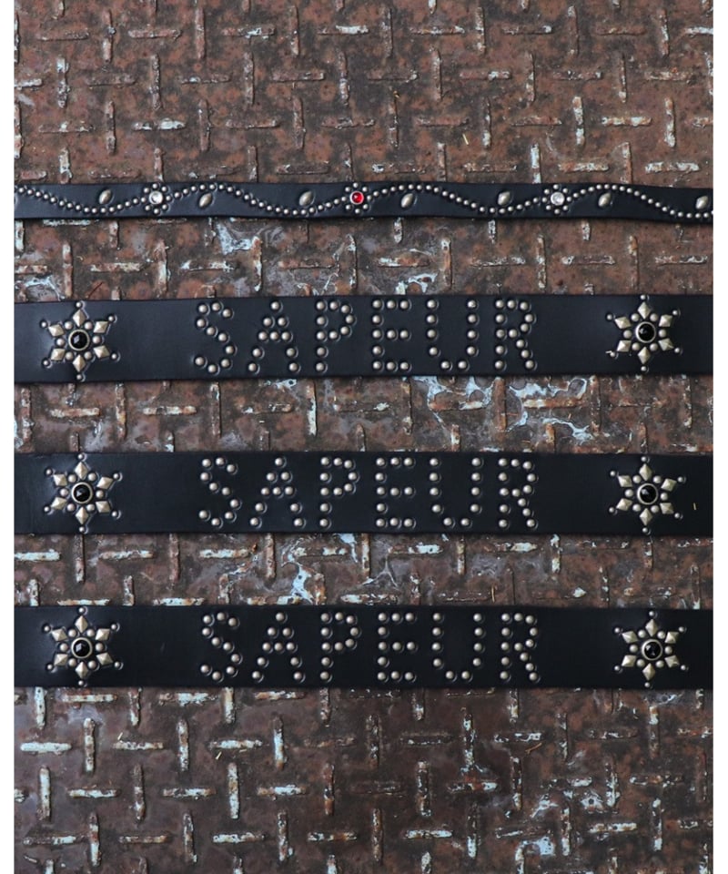 A0024-103】SAPEur×HTC□NEW PEANUT BELT□ベルト□ブラック