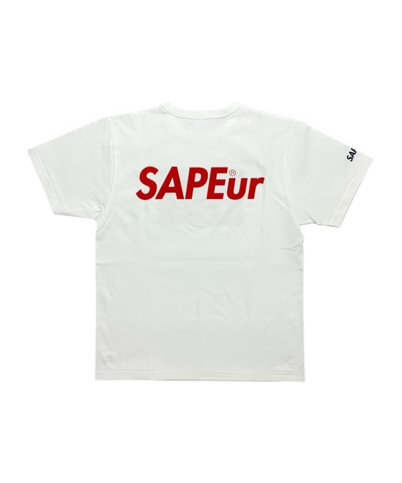 A0025-195】□CHECKER□S/S TEE□ホワイト | SAPEur