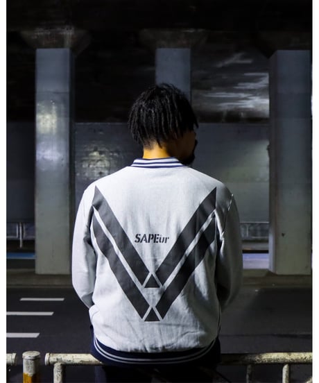 【A0025-391】■HENRY CREW NECK■杢グレー