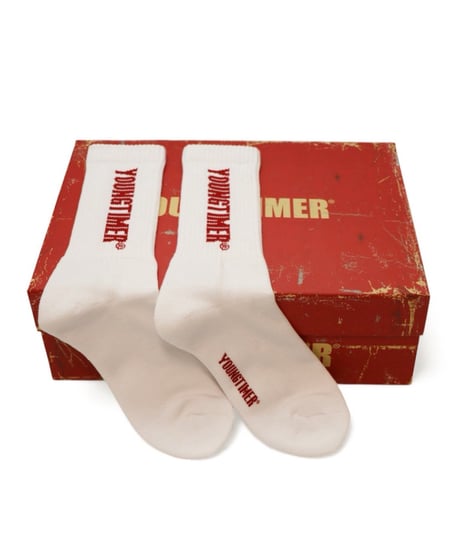 ■YOUNGTIMER CREW SOCKS■ホワイト