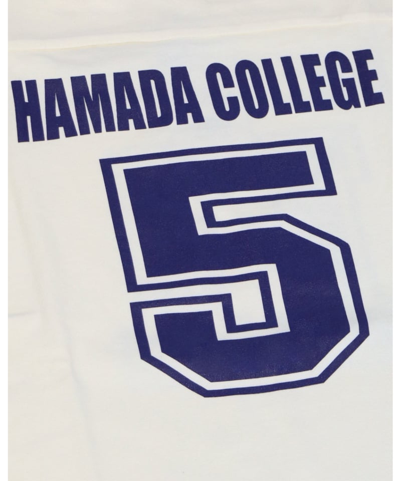 A0025-286】□HAMADA COLLEGE FOOTBALL TEE□3/4 SLE