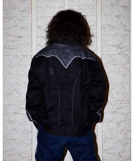 【A0025-345】■WESTERN BOLEROSHIRT■ブラック