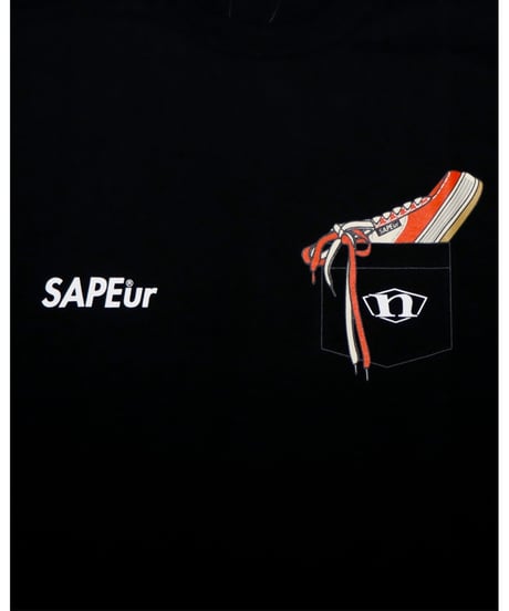 【A0026-045】■NORTHWAVE×SAPEUR POCKET■S/S TEE■オレンジ/ブラック