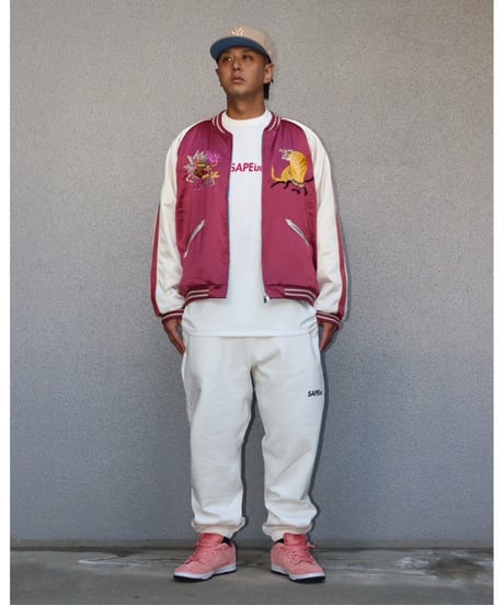 【A0025-060】■LOGO SWEAT PANTS■ホワイト