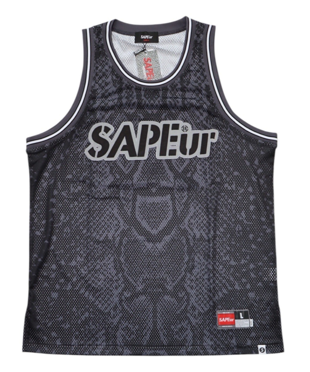 SAPEur® BASKET TANKTOP レオパード グリーン L COTTON MESH TANK TOP / コットンメッシュ タンクトップ（タンク