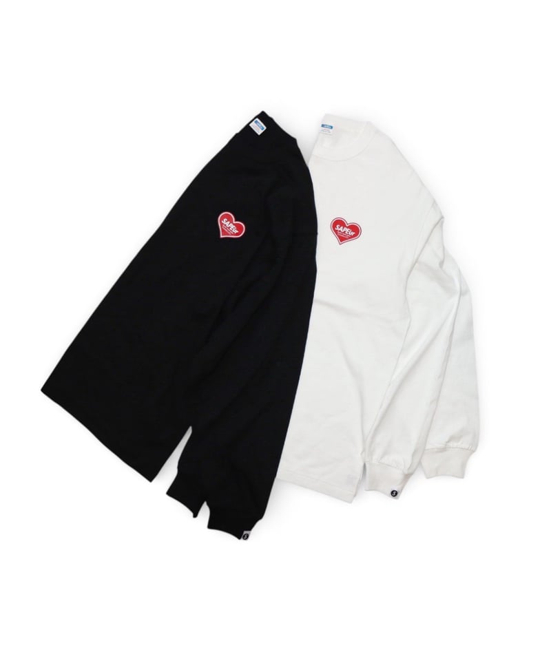 A0026-026】□CHERISH & CO.HEART□L/S TEE□ ホワイト |