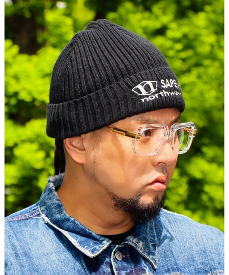 【A0026-171】NORTHWAVE×SAPEUR KNIT CAP■ブラック
