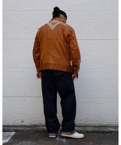 【A0025-344】■WESTERN BOLEROSHIRT■ブラウン
