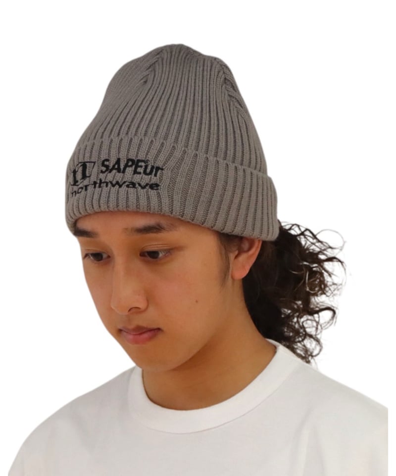 A0026-170】NORTHWAVE×SAPEUR KNIT CAP□グレー | SAPEur