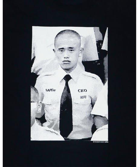 【A0026-128】■若かりしCEO■S/S TEE■ブラック