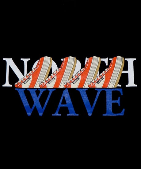 【A0026-039】■NORTHWAVE×SAPEUR WAVE■S/S TEE■オレンジ/ブラック