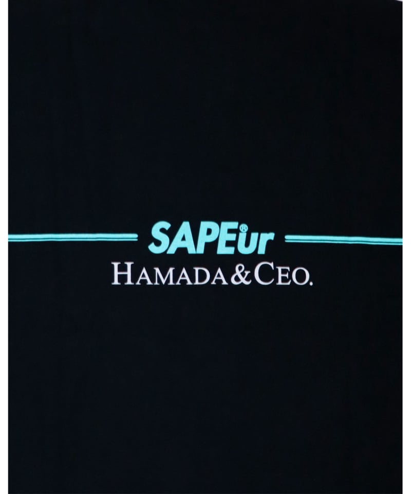 A0026-124】□HAMADA＆CEO□S/S TEE□ブラック | SAPEur