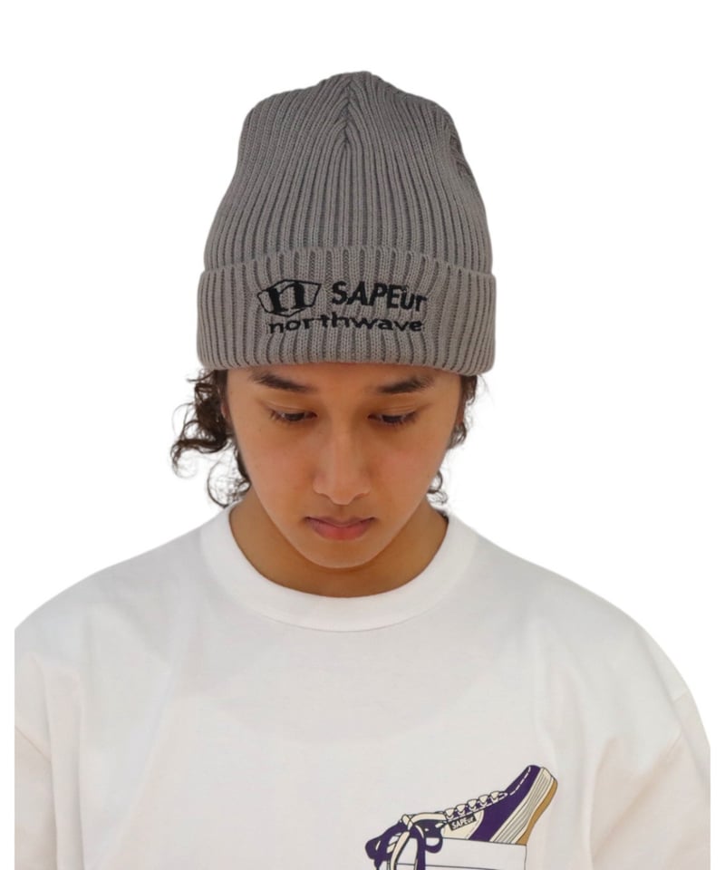 A0026-170】NORTHWAVE×SAPEUR KNIT CAP□グレー | SAPEur
