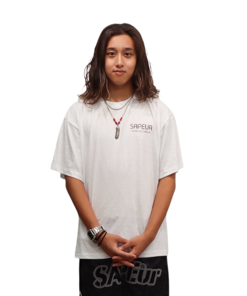ホワイト模様入りポリエステルTシャツ hunderSD2bYu.jpg?width=768