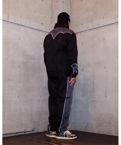 【A0025-377】■WESTERN PANTS■ブラック