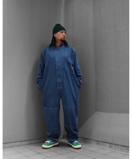 【A0026-002】大戦モデル■WT-DENIM COVERALL■インディゴ