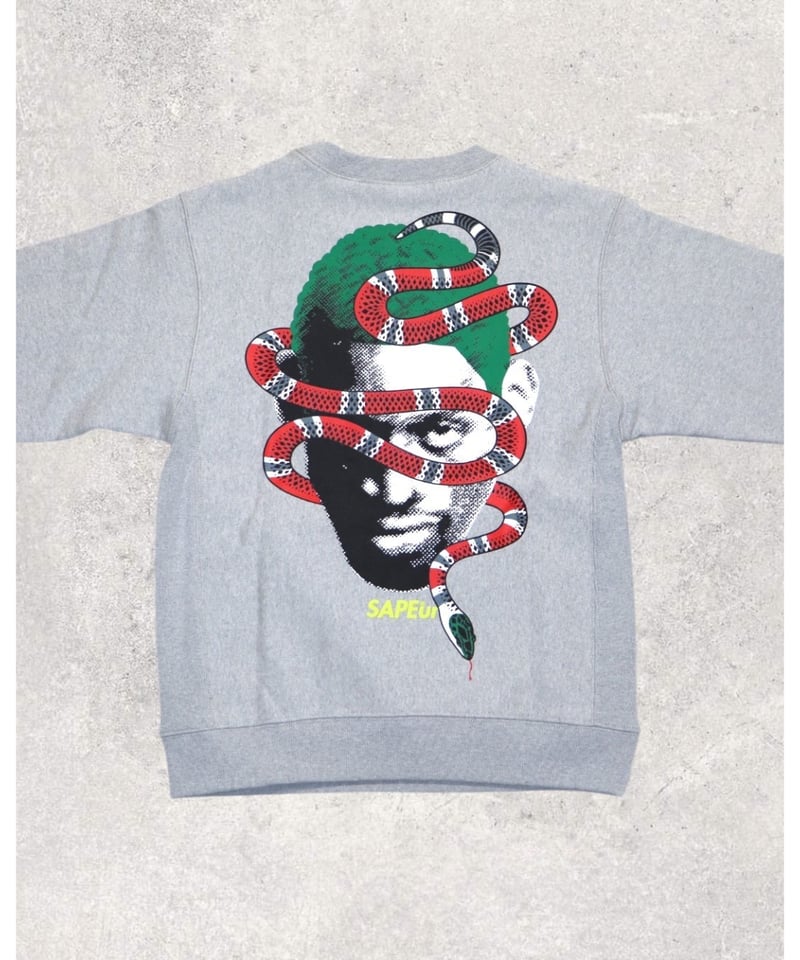 美品SAPEur スウェットロドマンペイズリー柄マルチカラーXXL