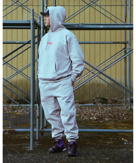 【A0025-062】■LOGO SWEAT PANTS■グレー