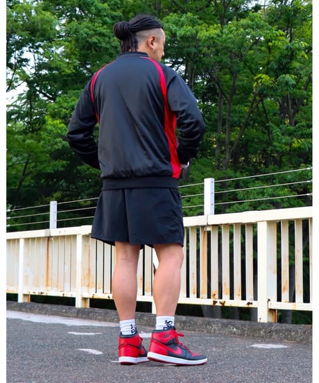 【A0026-003】■TRACK TOP■トラックジャケット■ブラック/レッド