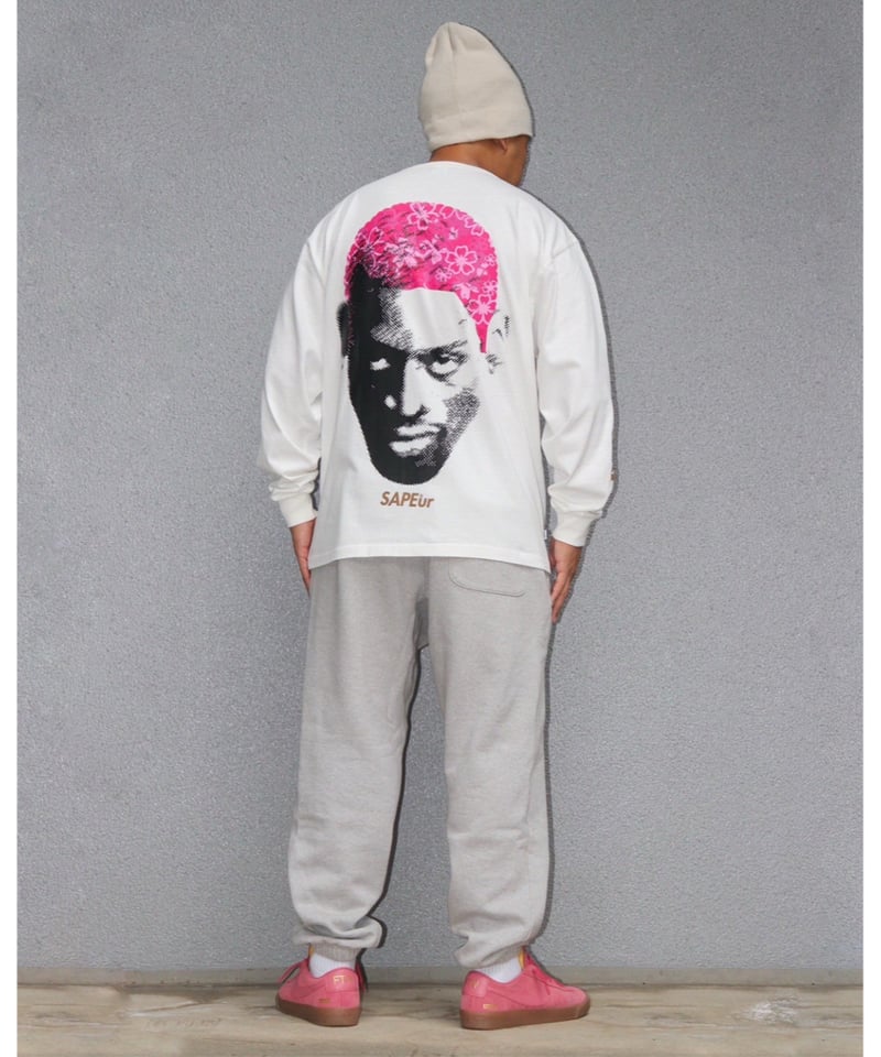 A0025-071】□SAKURA HEAD LONG SLEEVE□L/S TEE□ホワイ