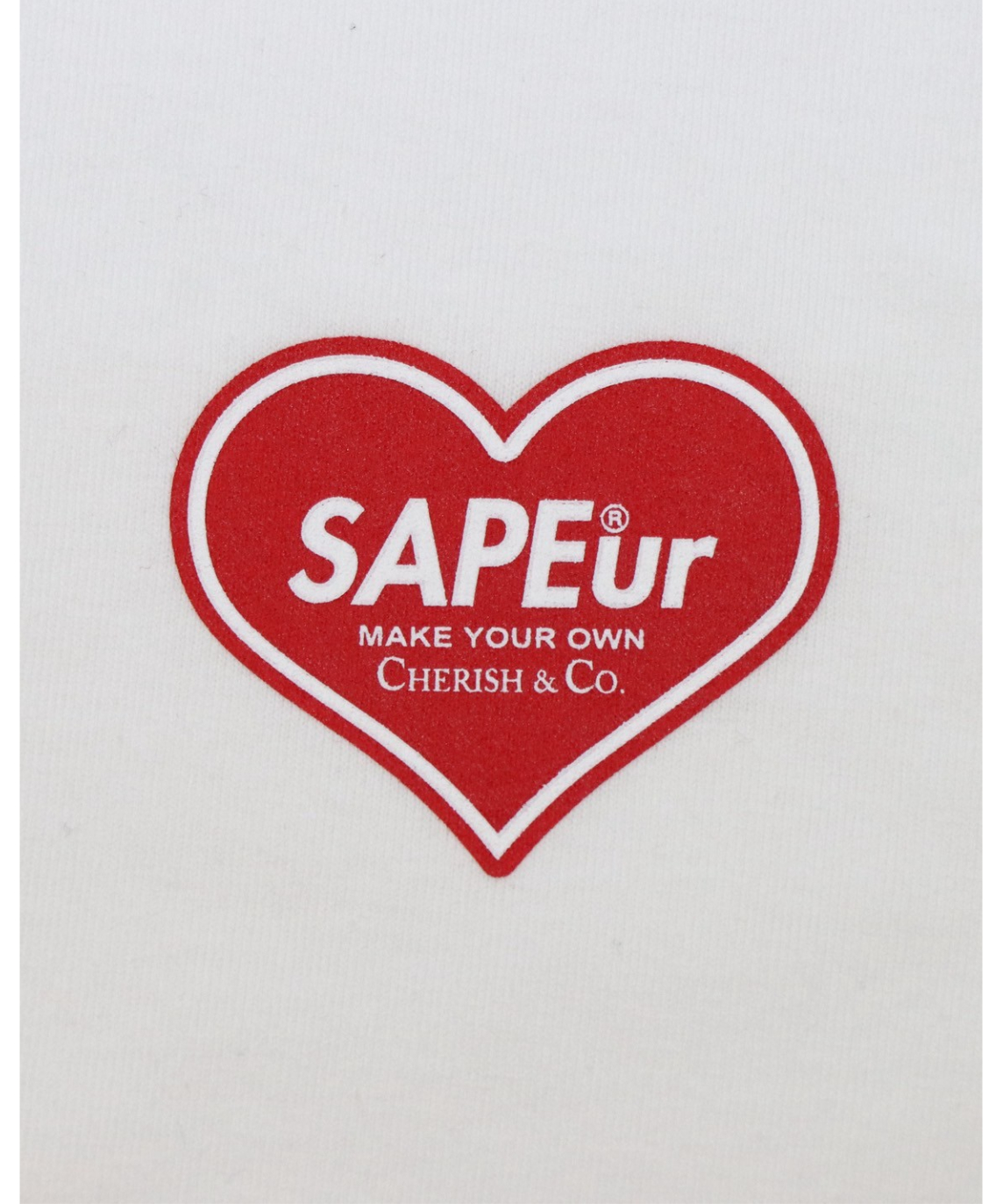 A0026-030】□KID'S□CHERISH & CO.HEART□L/S TEE□ホワ