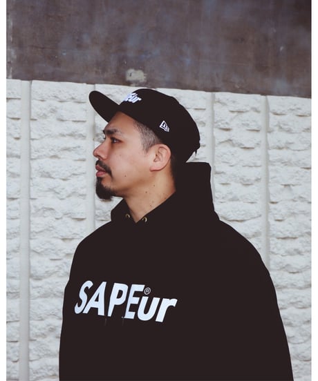 【A0025-329】■NEW ERA×SAPEur■スナップバックCAP■ブラック