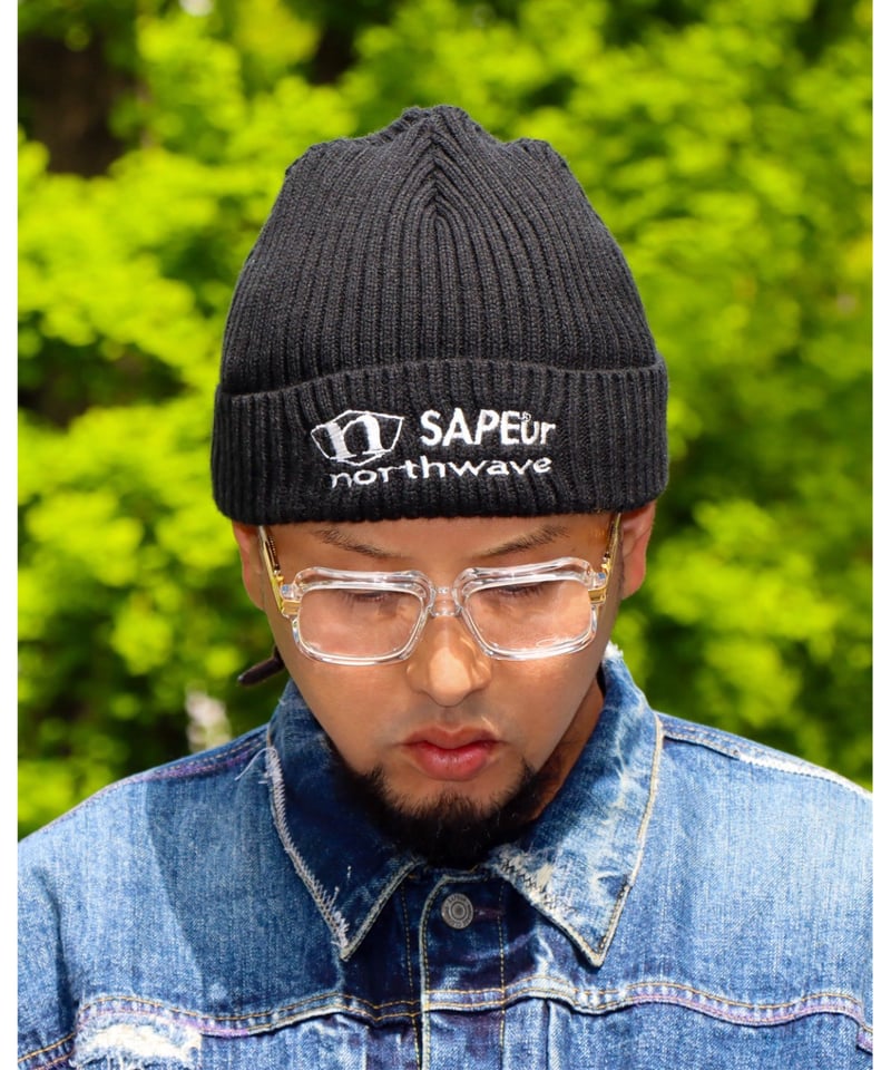 A0026-171】NORTHWAVE×SAPEUR KNIT CAP□ブラック | SAPEur