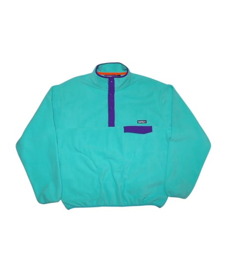 【A0026-001】■PULLOVER FLEECE JACKET■エメラルドグリーン