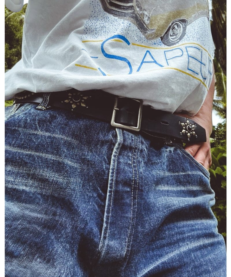 A0024-103】SAPEur×HTC□NEW PEANUT BELT□ベルト□ブラック