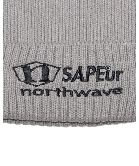 【A0026-170】NORTHWAVE×SAPEUR KNIT CAP■グレー