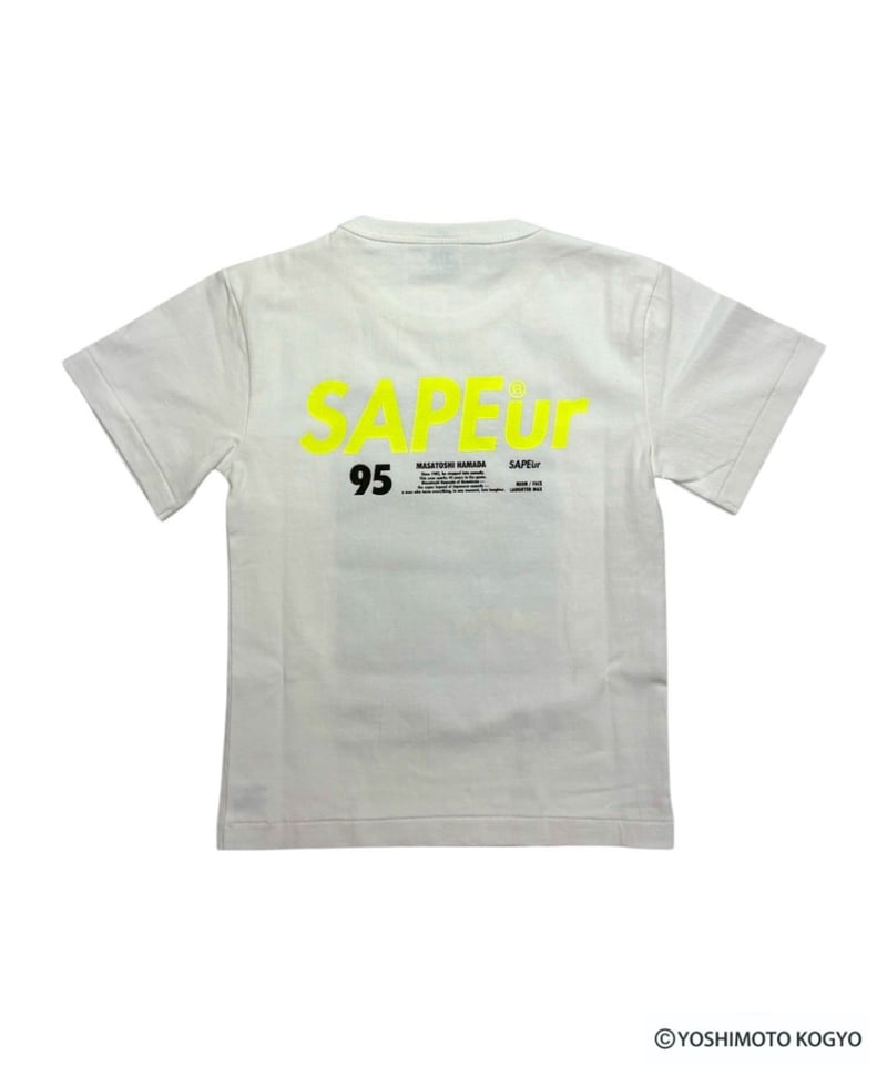 【新品未開封・匿名配送】BABYL WHITE FLAME TEE XL A0026-146】□KIDS□MH1995□S/S TEE□ホワイト | SAPEur
