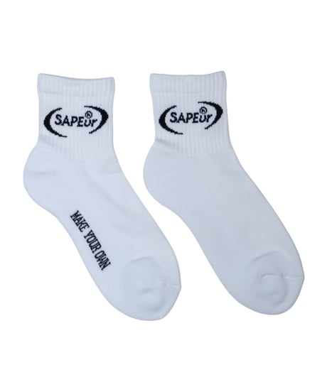 【A0026-175】■OVAL LOGO■SOCKS■ホワイト