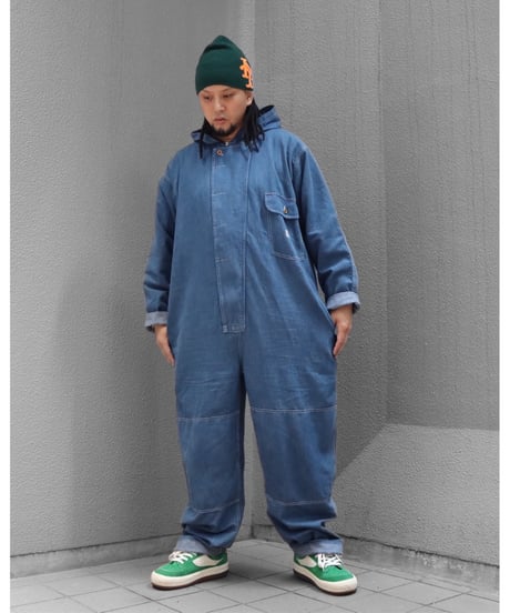 【A0026-002】大戦モデル■WT-DENIM COVERALL■インディゴ