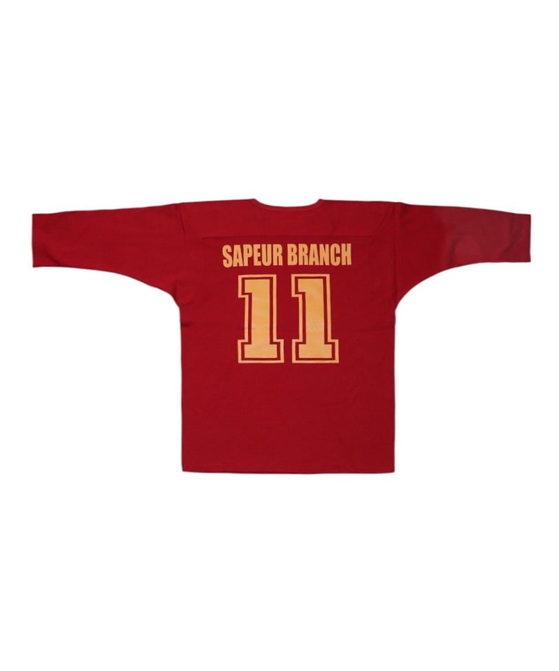 A0025-289】□HAMADA COLLEGE FOOTBALL TEE□3/4 SLE