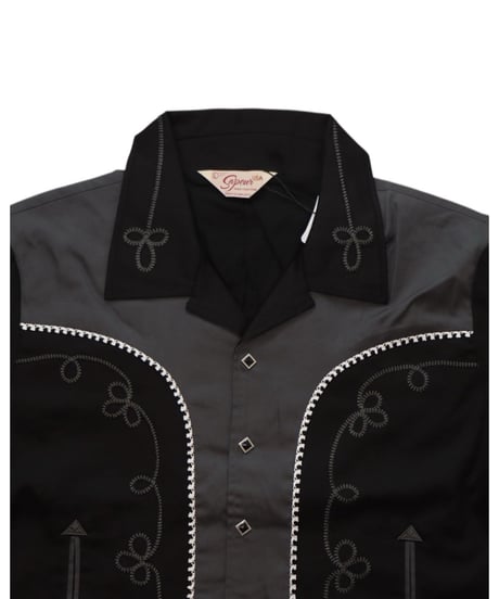 【A0025-345】■WESTERN BOLEROSHIRT■ブラック