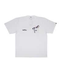 【A0026-048】■NORTHWAVE×SAPEUR POCKET■S/S TEE■パープル/ホワイト