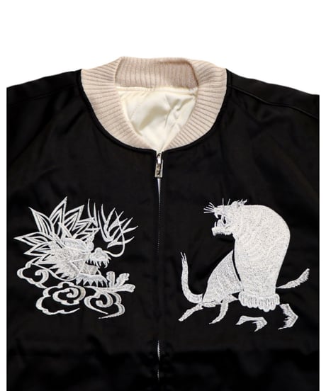 【A0025-319】■SOUVENIR JACKET■SKELETON■ブラック&ホワイト