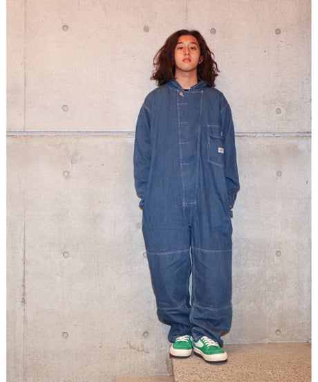 【A0026-002】大戦モデル■WT-DENIM COVERALL■インディゴ