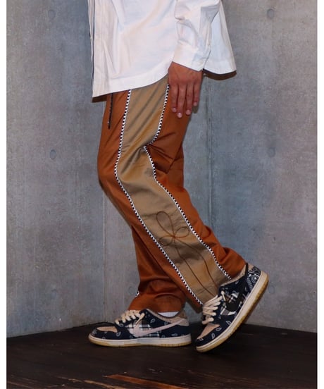 【A0025-376】■WESTERN PANTS■ベージュ