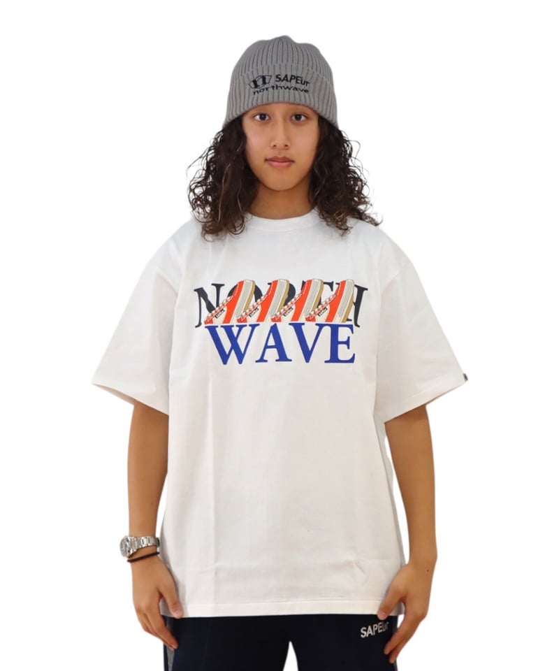 A0026-038】□NORTHWAVE×SAPEUR WAVE□S/S TEE□オレンジ/