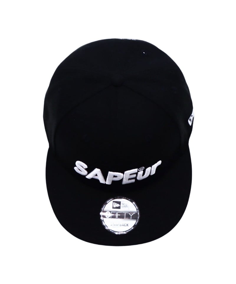 A0025-329】□NEW ERA×SAPEur□スナップバックCAP□ブラック | SA