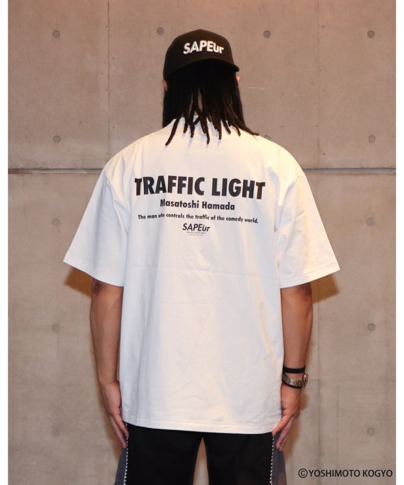 A0026-119】□TRAFFIC LIGHT□S/S TEE□ホワイト | SAPEur