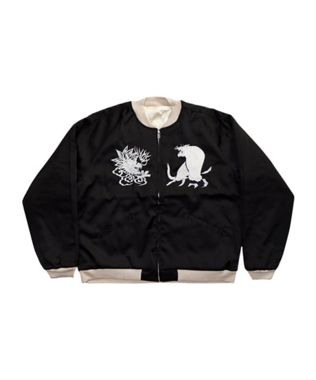 【A0025-319】■SOUVENIR JACKET■SKELETON■ブラック&ホワイト
